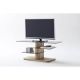 Modern TV Stand - Solid Oak & Glass