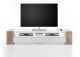 TV Stand White Painted MDF & Solid Oak