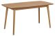 Oak Nordic Dining Table with Tapered Legs