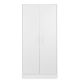 “Simple White” 2-Door Wardrobe