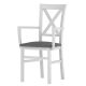 Alice stylish soft armchair in white