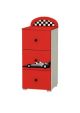 Formula 1 - Children's Narrow Chest Of Drawers (3 drawers)