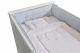 Baby Bed Protector in Grey Cubes 255cm