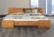 TI Massive Look Contemporary Solid Oak Bed - Natural Oiled Oak Finish