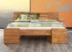TI High Contemporary Chunky Solid Oak Bed - With Electric Bed Base Option