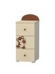 Teddy Bear Children's Narrow Chest Of Drawers (3 drawers)