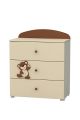 Teddy Bear Children's Wide Chest Of Drawers (3 drawers)