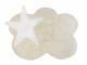 Beige Cloud Rug with White Star