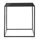 Cube Table, Black Frame w/Smoked Glass Top