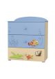 Blue Lagoon  - Children's Wide Chest Of Drawers (3 drawers)