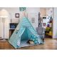 White & Turquoise Teepee | Play Tent