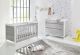 Buckingham Grey Nursery Set - Cot Bed & Chest of Drawers