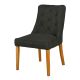California Accent Chair With Oak Legs - Onyx
