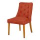 California Accent Chair With Oak Legs - Paprika