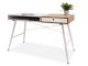 Modern Desk White & Oak Effect