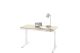 Modern Desk With Adjustable Height  in Oak & White