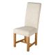 Kensington Dining Chair High Back Upholstered Chair Ivory