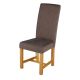 Kensington Dining Chair High Back Upholstered Chair Brown