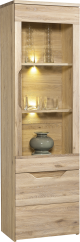 Selene Oak Display Cabinet