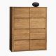 Orlando Amber Oak Chest Of Drawers (8 Drawers)