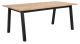 Nordic Dining Table with Black Painted Wooden Frame