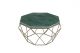 Diamond coffee table with green marble top (larger size)