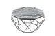 Diamond coffee table with B&W marble top (larger size)