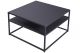 Dura steel black lower shelf coffee table (smaller size)