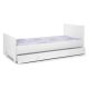 “Flemish White” Trundle on Wheels for Teenager Bed