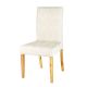 Vasa Contemporary Dining Chair With Changeable Cover - Ivory