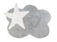 Grey Cloud Rug with White Star