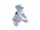 Grey Teddy Bear with Azure Bow