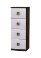 Olive Flower Children's Narrow Chest Of Drawers (4 drawers)