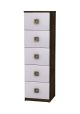 Olive Flower Children's Narrow Chest Of Drawers (5 drawers)