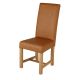 Kensington Dining Chair With Massive Oak Legs - Vintage Cognac
