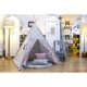 Unique Teepee in Grey & White Zig Zags