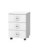 White Tattoo Children's Small Bedside Cabinet 