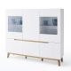 Modern Cabinet With Glass Display and Optional LED