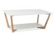 Larvik White Table with Oak Frames