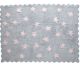 Light Grey Cookie Rug with Pink Stars