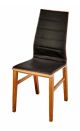 Modern Dining Chair with Leather Seat