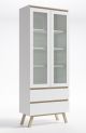 Magni White Display Cabinet in Scandi Style
