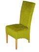 High Back Dining Chairs - Olive Green
