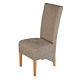 Mary Contemporary Dining Chair With Solid Oak Legs - Chinchilla