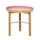 Wooden Table with Pink Top
