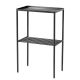Black Side Table With Metal Frame