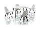 Milan Dining Table in Black and White