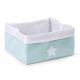 Canvas Small Toy Box in Mint