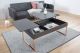 Modern Anthracite Coffe Table With Pockets