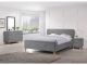 Malmo Scandinavian Grey Fabric Bed